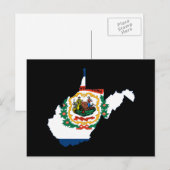 KAART VAN WEST VIRGINIA (Voorkant / Achterkant)