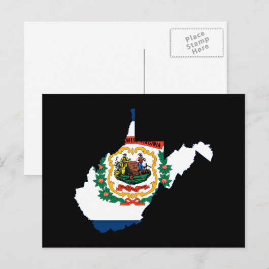 KAART VAN WEST VIRGINIA (Voorkant / Achterkant)