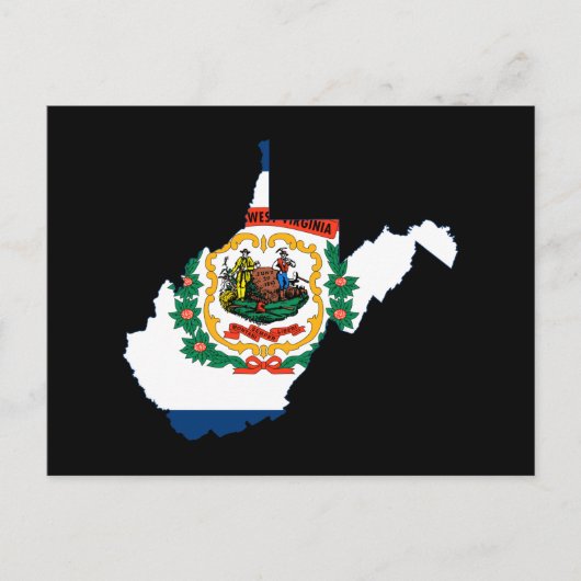 KAART VAN WEST VIRGINIA (Voorkant)