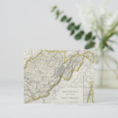  kaart van West-Virginia (1889) (Staand voorkant)