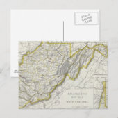  kaart van West-Virginia (1889) (Voorkant / Achterkant)