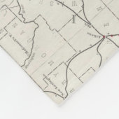 kaart van West-Virginia (1889) Fleece Deken (Hoek)