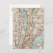 Kaart van Westchester County, New York (Voorkant / Achterkant)