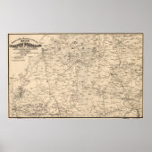  kaart van Western Tennessee (1865) Poster (Voorkant)