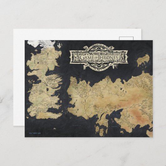 Kaart van Westeros (Voorkant / Achterkant)