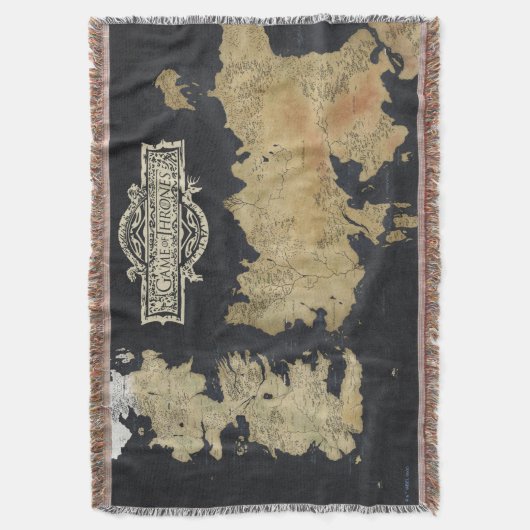 Kaart van Westeros Deken (Voorkant Verticaal)