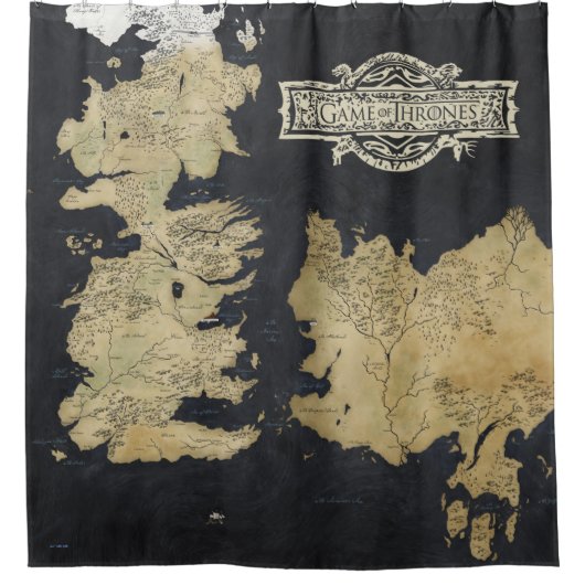 Kaart van Westeros Douchegordijn (Voorkant)