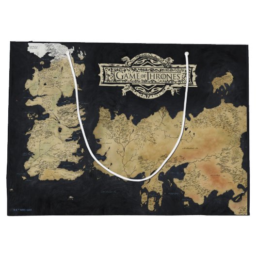 Kaart van Westeros Groot Cadeauzakje (Achterkant)