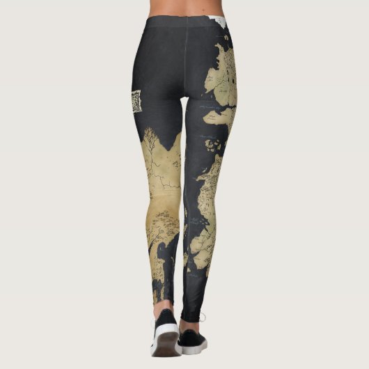 Kaart van Westeros Leggings (Achterkant)