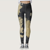 Kaart van Westeros Leggings (Voorkant)