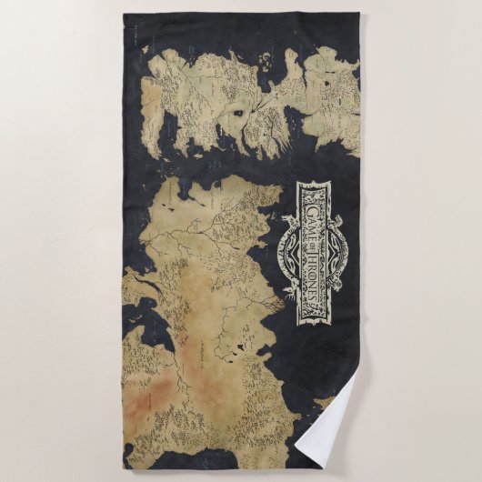 Kaart van Westeros Strandlaken (Voorkant)