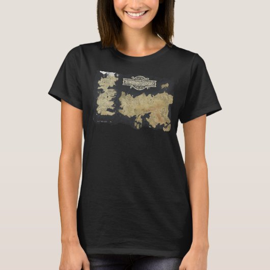 Kaart van Westeros T-shirt (Voorkant)