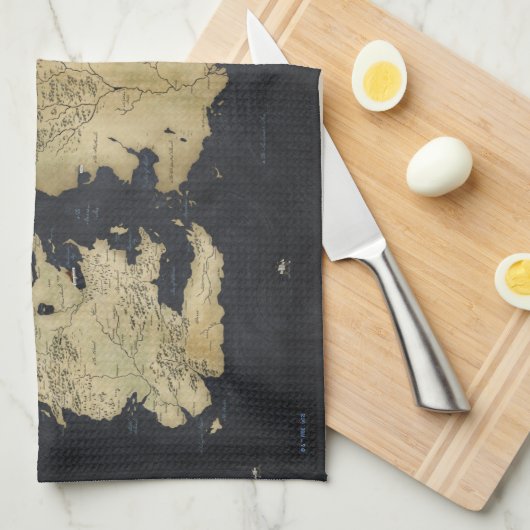 Kaart van Westeros Theedoek (Quarter Fold)