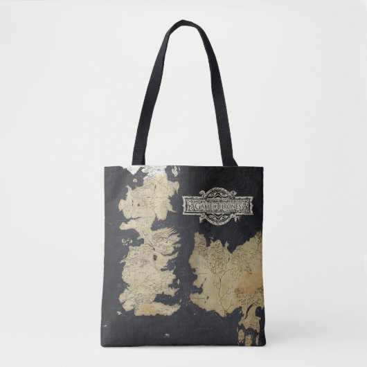 Kaart van Westeros Tote Bag (Voorkant)