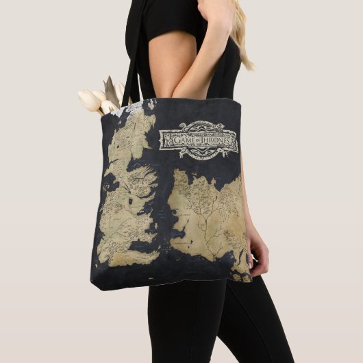 Kaart van Westeros Tote Bag (Dichtbij)
