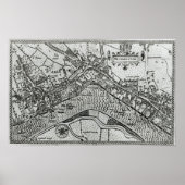 Kaart van Westminster uit 'Speculum Britannia' Poster (Voorkant)
