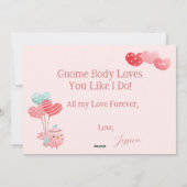 Kaart van Whimsical Couple Valentijns (Achterkant)