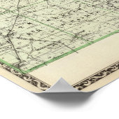 Kaart van White County Poster (Hoek)