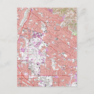  kaart van Whittier California (1965)