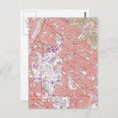  kaart van Whittier California (1965) (Voorkant / Achterkant)