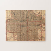  kaart van Wichita Kansas (1943) Legpuzzel (Horizontaal)
