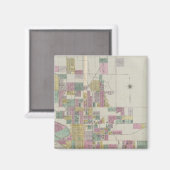 Kaart van Wichita, Kansas Magneet (Voorkant / Achterkant)