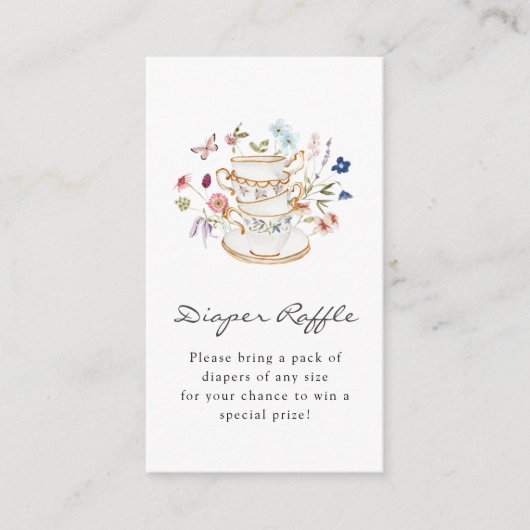 Kaart van Wilde bloem Raffle (Voorkant)