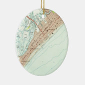 kaart van Wildwood NJ (1955) Keramisch Ornament (Rechts)