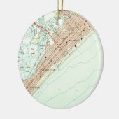 kaart van Wildwood NJ (1955) Keramisch Ornament (Links)