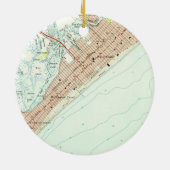 kaart van Wildwood NJ (1955) Keramisch Ornament (Achterkant)