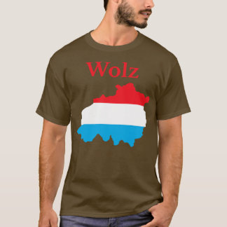 Kaart van Wiltz Canton Luxemburg T-shirt
