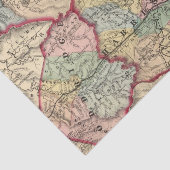 Kaart van Winfield, West Virginia Tissuepapier (Detail)