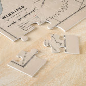  kaart van Winnipeg Canada (1906) Legpuzzel (Zijkant)