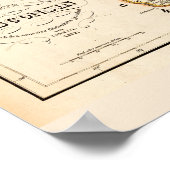  kaart van Wisconsin 1852 Poster (Hoek)