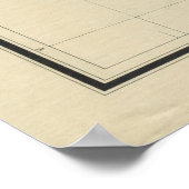 kaart van Wisconsin (1895) Poster (Hoek)