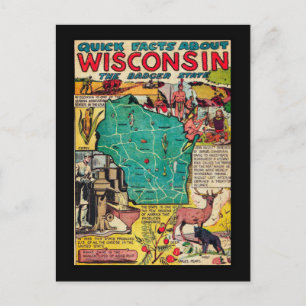 Kaart van Wisconsin en feiten