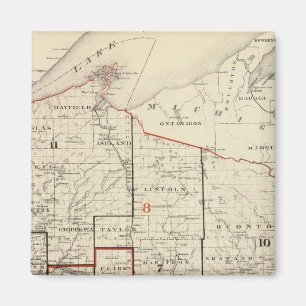 Kaart van Wisconsin Magneet