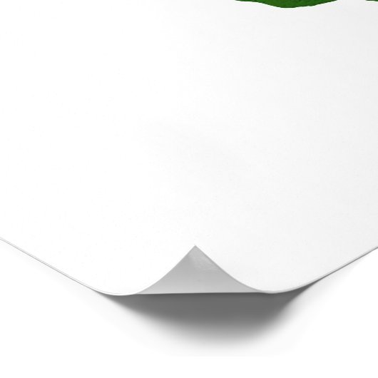 Kaart van Wisconsin Poster (Hoek)