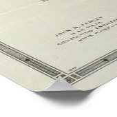  kaart van witte vlakken NY (1921) Poster (Hoek)