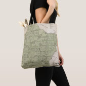 Kaart van Wright County, Minnesota Tote Bag (Dichtbij)