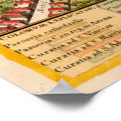  kaart van Wroclaw Polen (1752) Poster (Hoek)