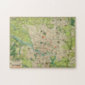 kaart van Wroclaw Polen (1910) Legpuzzel (Horizontaal)