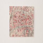  kaart van Wurzburg Duitsland (1905) Legpuzzel (Verticaal)