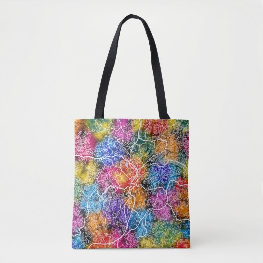 Kaart van Yaoundé Kameroen Tote Bag (Voorkant)