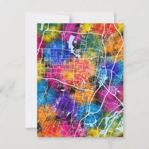 Kaart van Yinchuan China