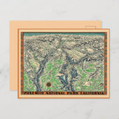 kaart van Yosemite (Voorkant / Achterkant)