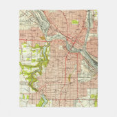  kaart van Youngstown Ohio (1951) Fleece Deken (Voorkant)