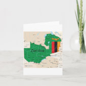 Kaart van Zambia (Voorkant)