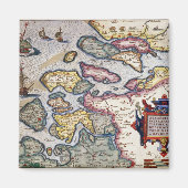 Kaart van Zeeland, c.1560 Magneet (Voorkant)