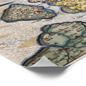 Kaart van Zeeland, c.1560 Poster (Hoek)